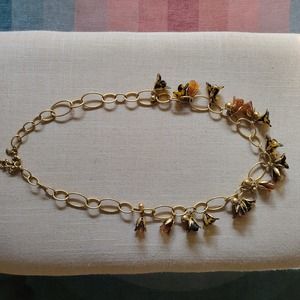 J. Crew Long Bell Flower Necklace